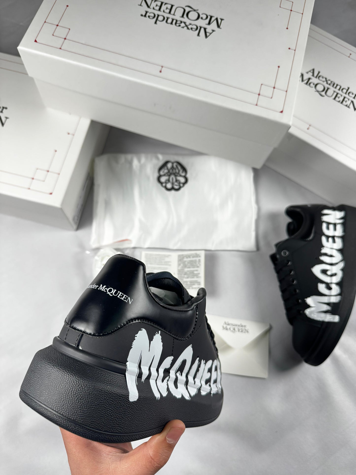 Alexander McQueen Black Graffiti