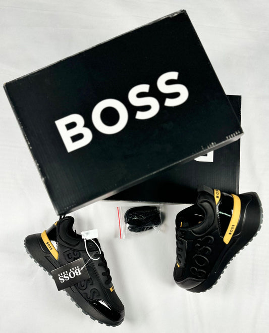 Zapatillas Hugo Boss Negras con Dorado