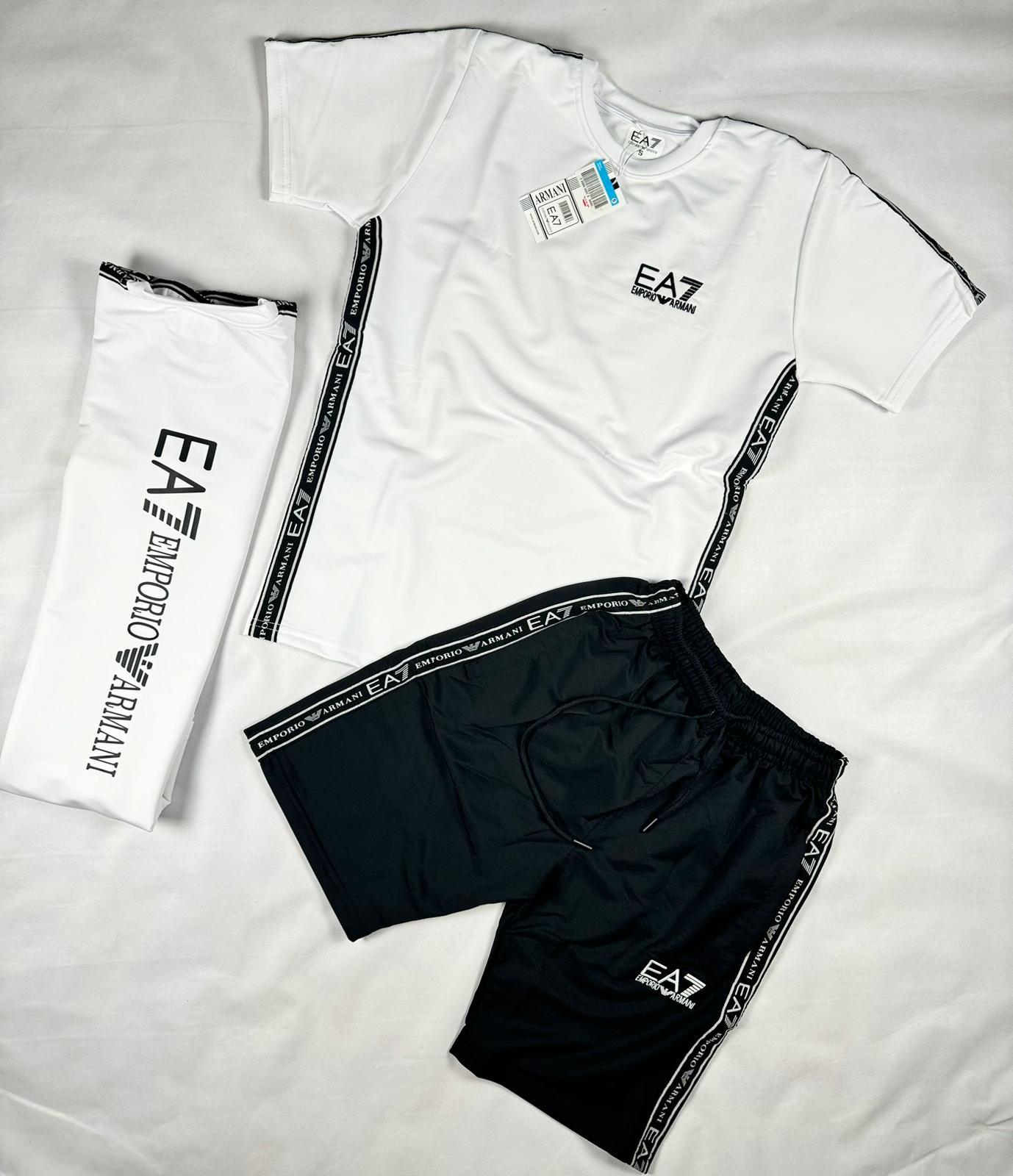 Conjunto EA7 Blanco Negro