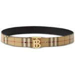 Belt Burberry Black Gold TB Plaque BY001