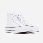 Converse All Star- Blancas Raya Negra Plataforma