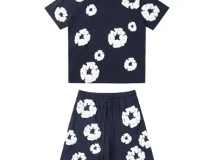 Denim Trs Navy Blue Short set